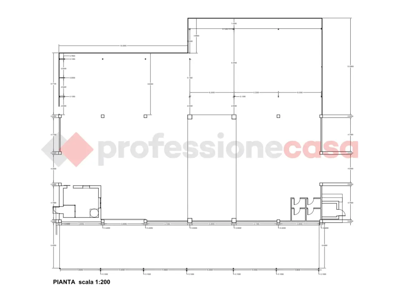 Capannone in Via Sferracavalli Snc, Cassino, {3} - Planimetria 1