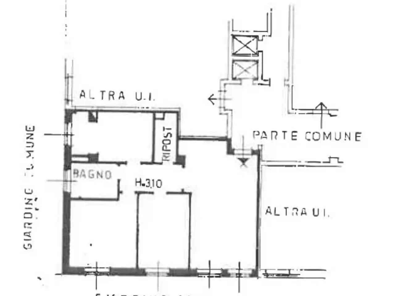 Ufficio in Via Gaslini 1, Monza, {3} - Planimetria 1