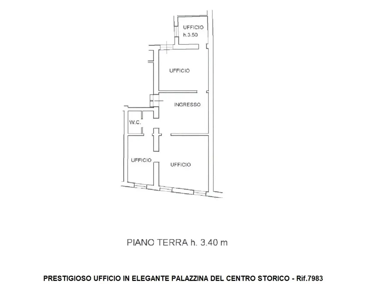 Ufficio in Contrà San Pietro, Vicenza, {3} - Planimetria 1