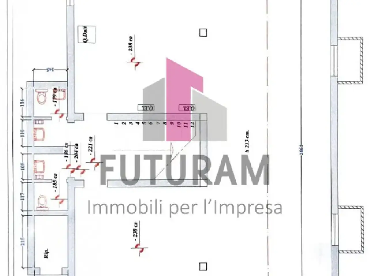 Negozio in Via Roma, 2, Noventa Padovana, {3} - Planimetria 1