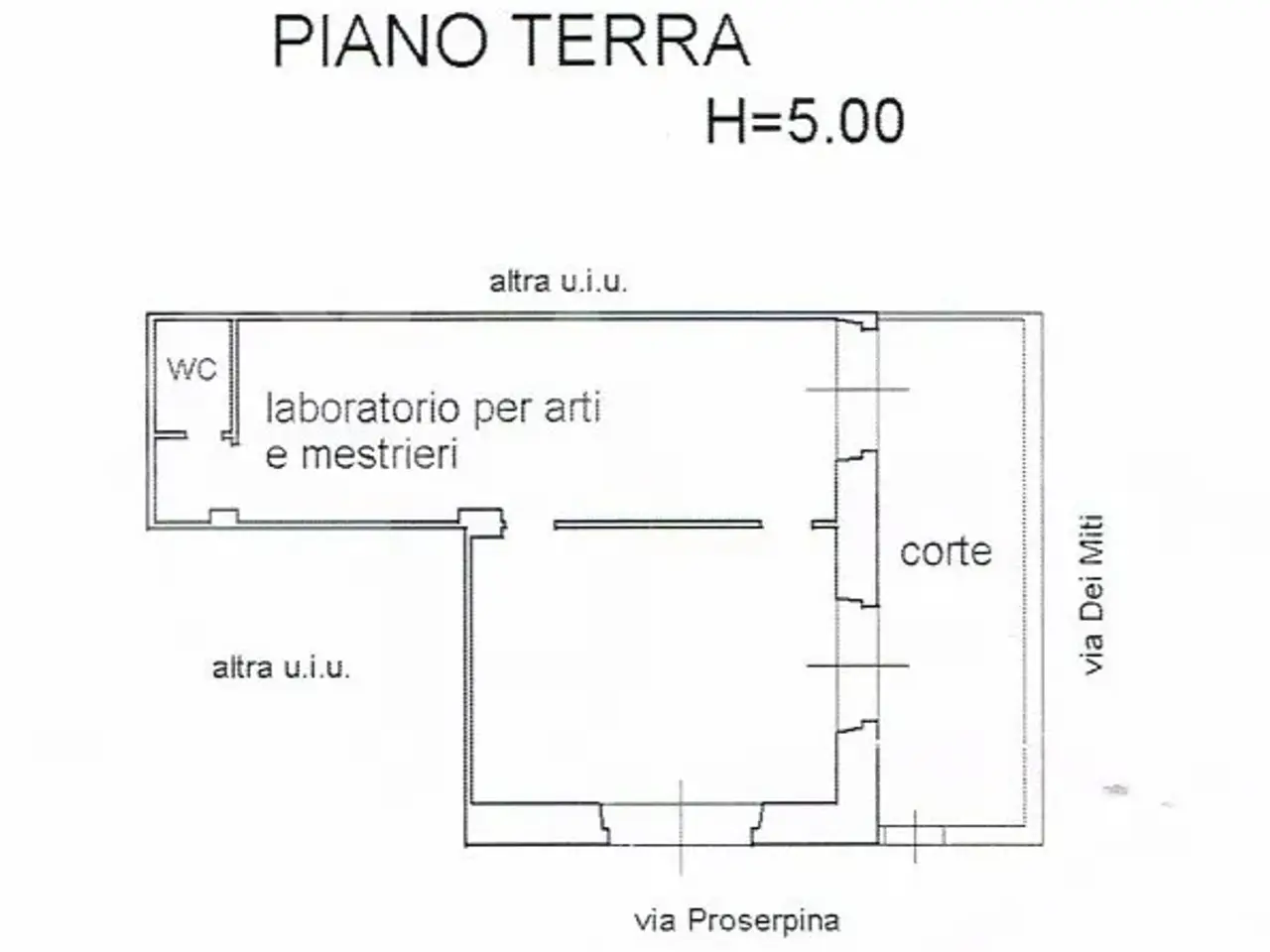 Laboratorio in Via Proserpina 27, Catania, {3} - Planimetria 1