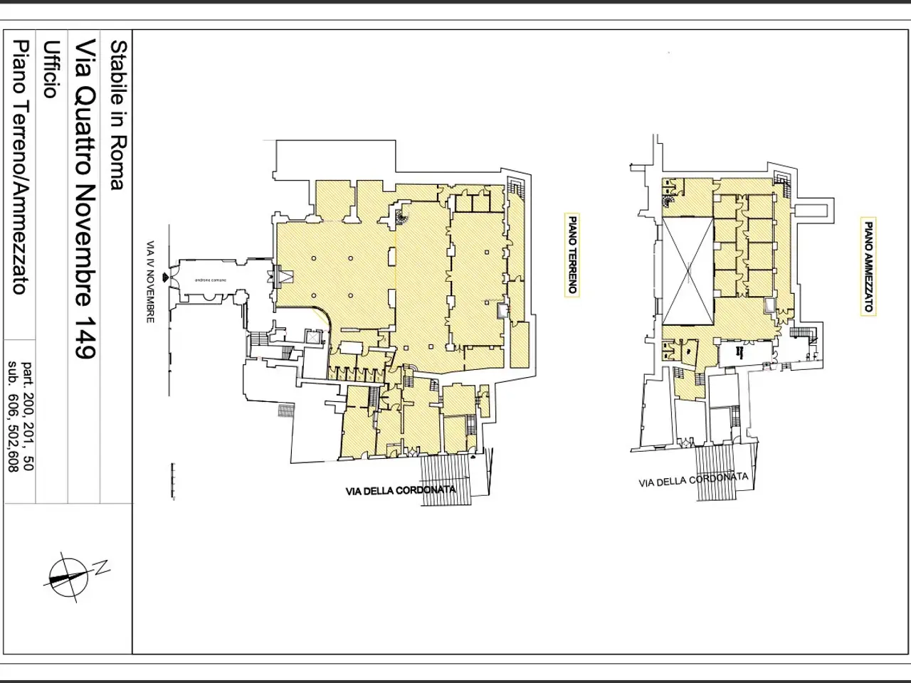 Ufficio in Via IV Novembre 149, Roma, {3} - Planimetria 1