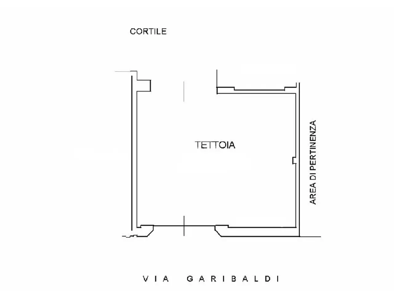 Magazzino in Via G. Garibaldi 7, Tronzano Vercellese, {3} - Planimetria 1