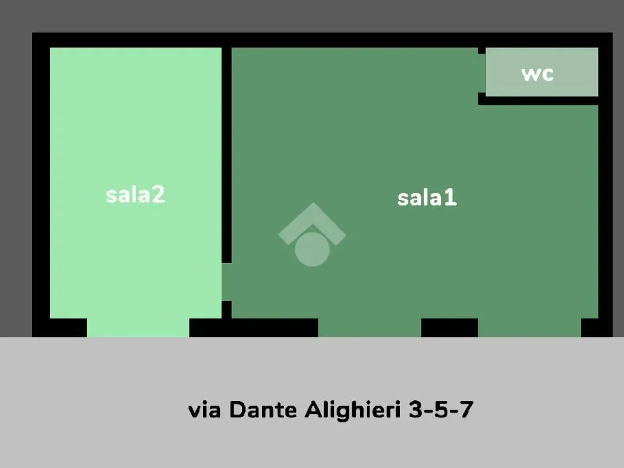 Negozio in Via Dante Alighieri 7, San Marco Evangelista, {3} - Planimetria 1