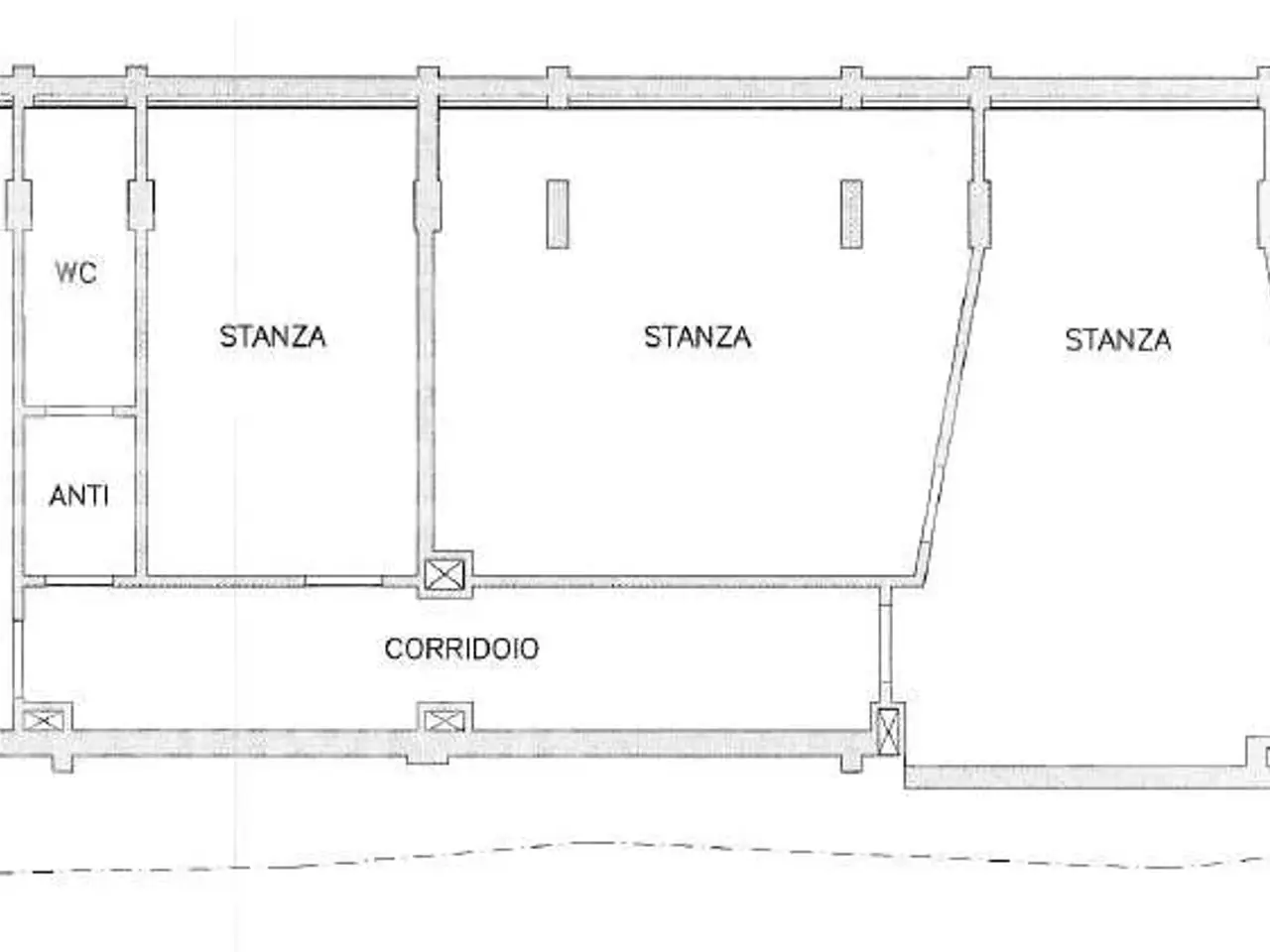 Ufficio in Via Giardini, Modena, {3} - Planimetria 1