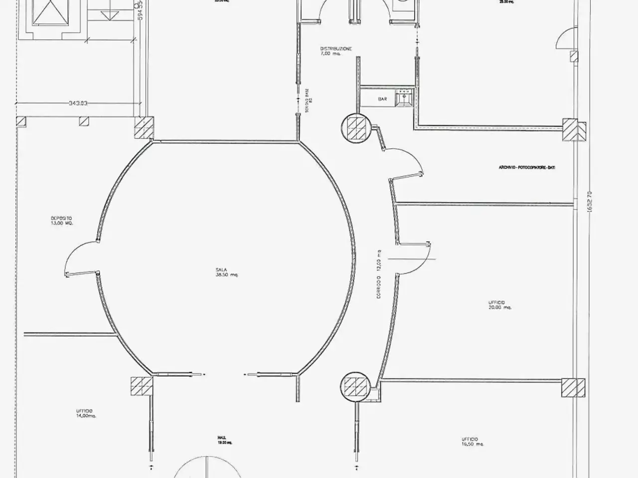 Negozio in Via Roma, Saccolongo, {3} - Planimetria 1