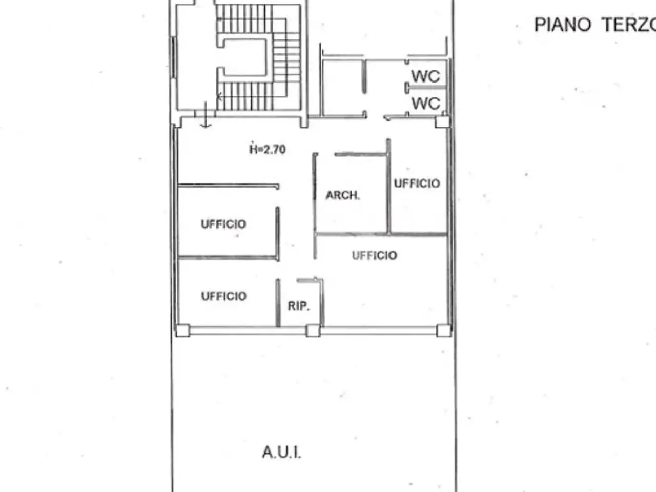 Ufficio in Via del Mella 13, Brescia, {3} - Planimetria 1