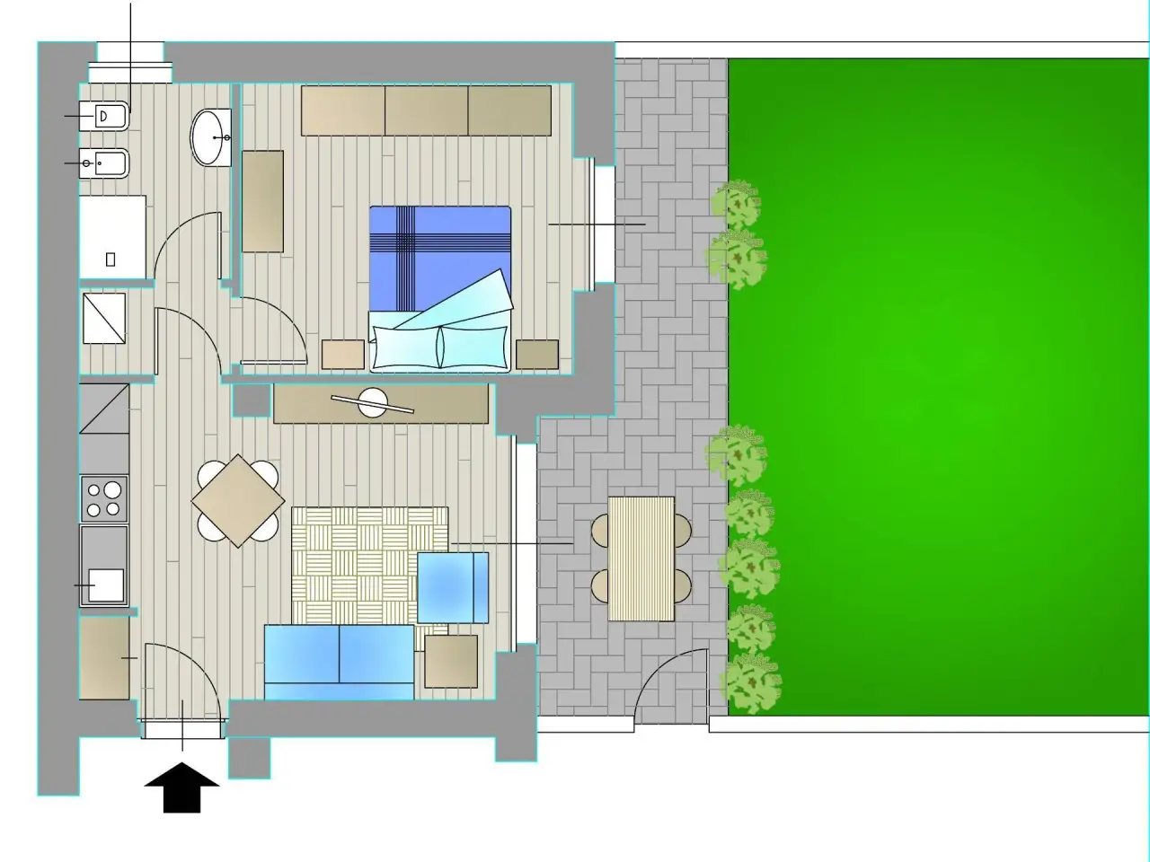 Agriturismo in Via Stradivari, Lainate, {3} - Planimetria 1