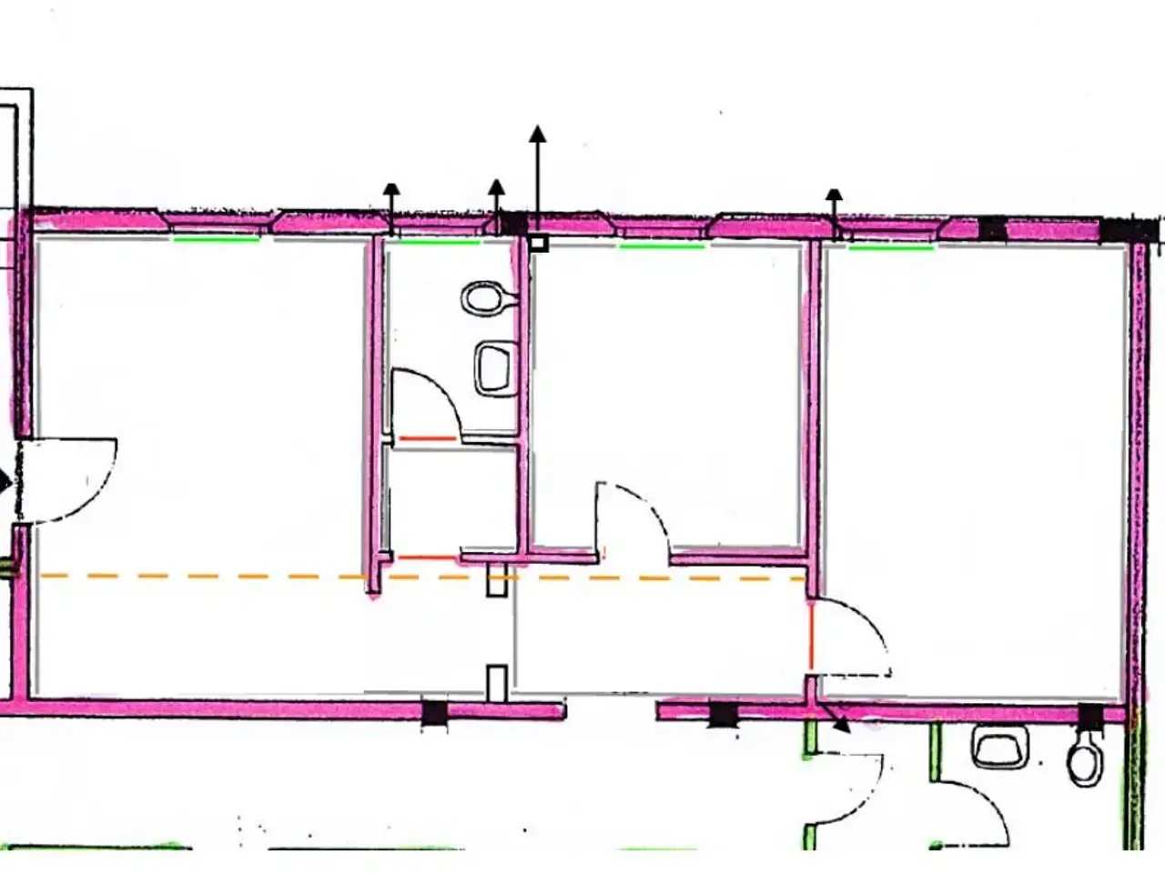 Ufficio in Via Cavour, Lecco, {3} - Planimetria 1