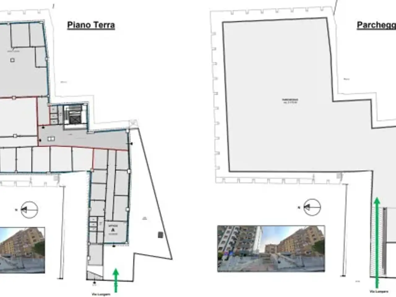 Negozio in Via della Ferrovia a San Lorenzo, Palermo, {3} - Planimetria 1