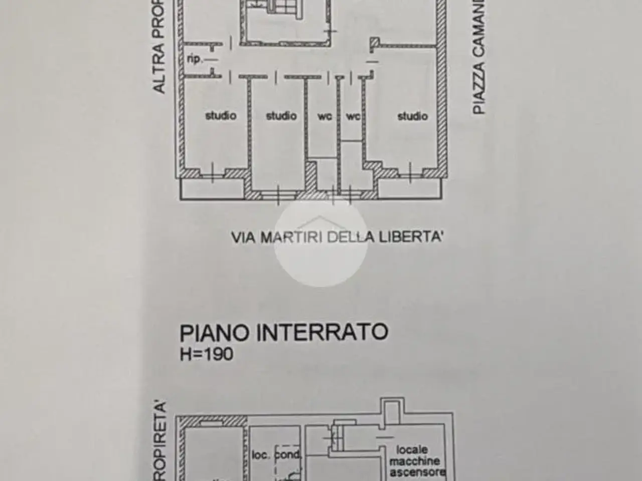 Ufficio in Piazza Camandona 1, Nichelino, {3} - Planimetria 1
