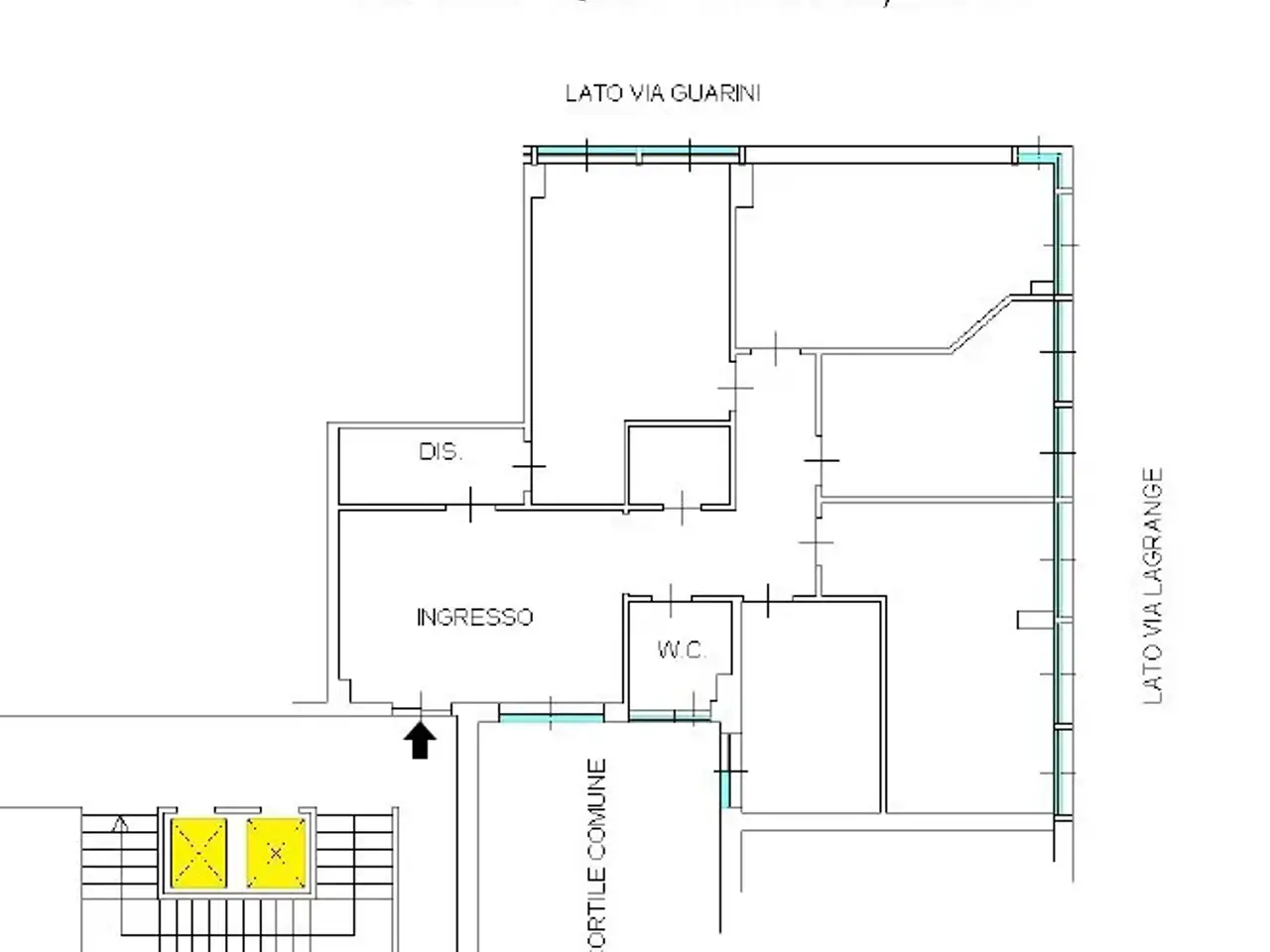 Ufficio in Via Lagrange 45, Torino, {3} - Planimetria 1