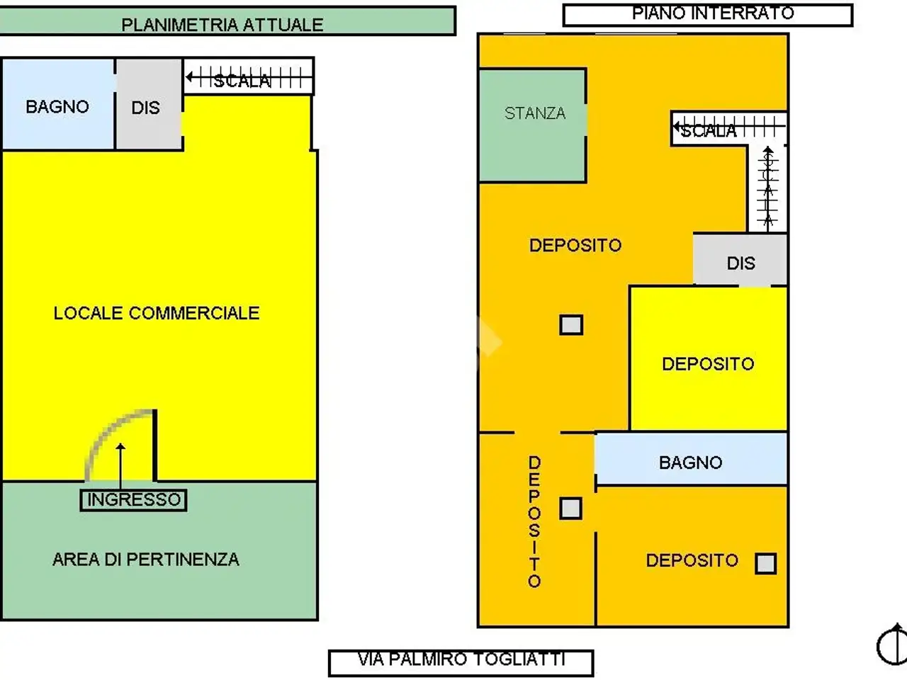Negozio in Via Palmiro Togliatti, Brindisi, {3} - Planimetria 1