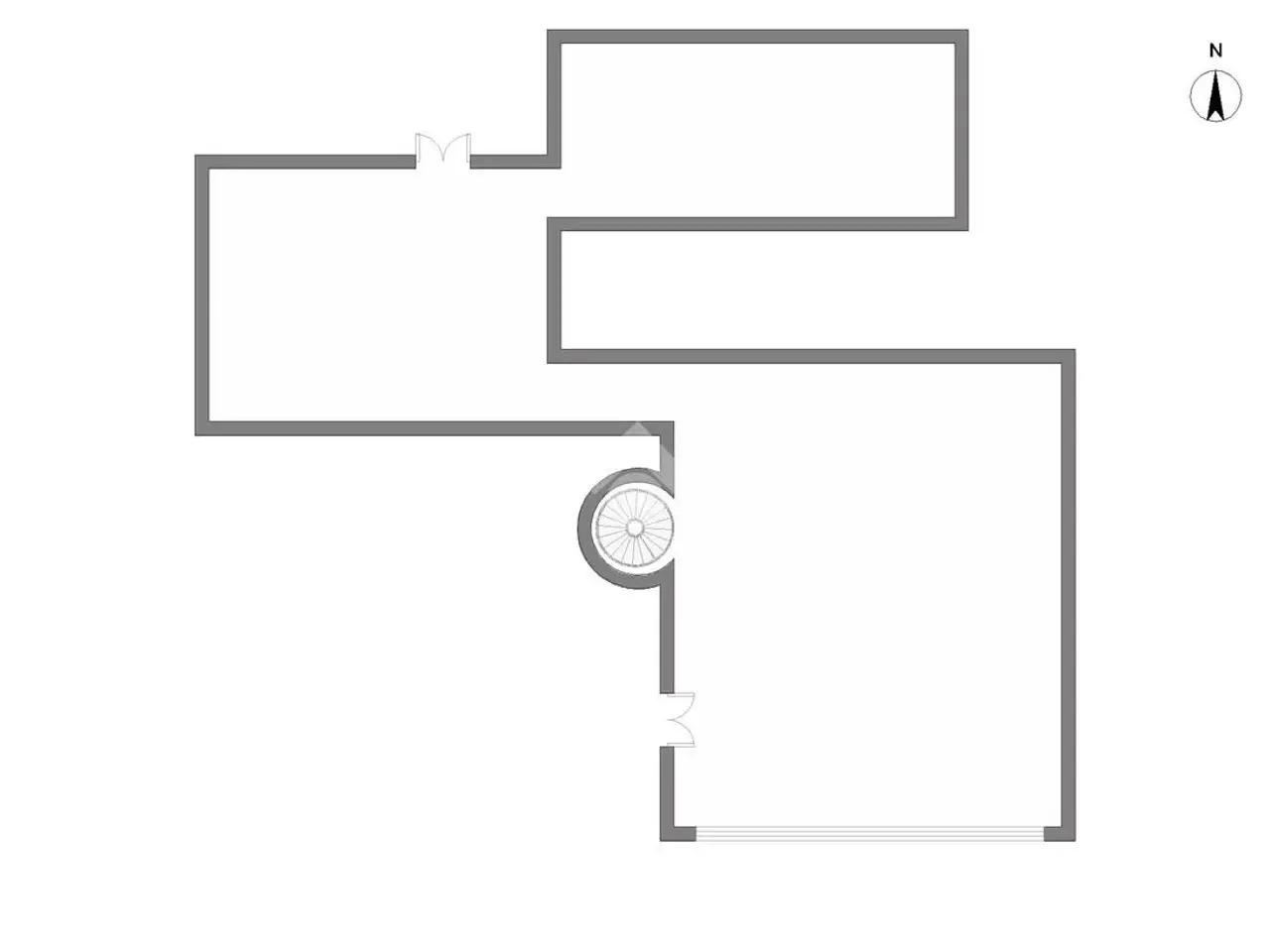 Ufficio in Via Marco d'Oggiono 1, Lecco, {3} - Planimetria 1