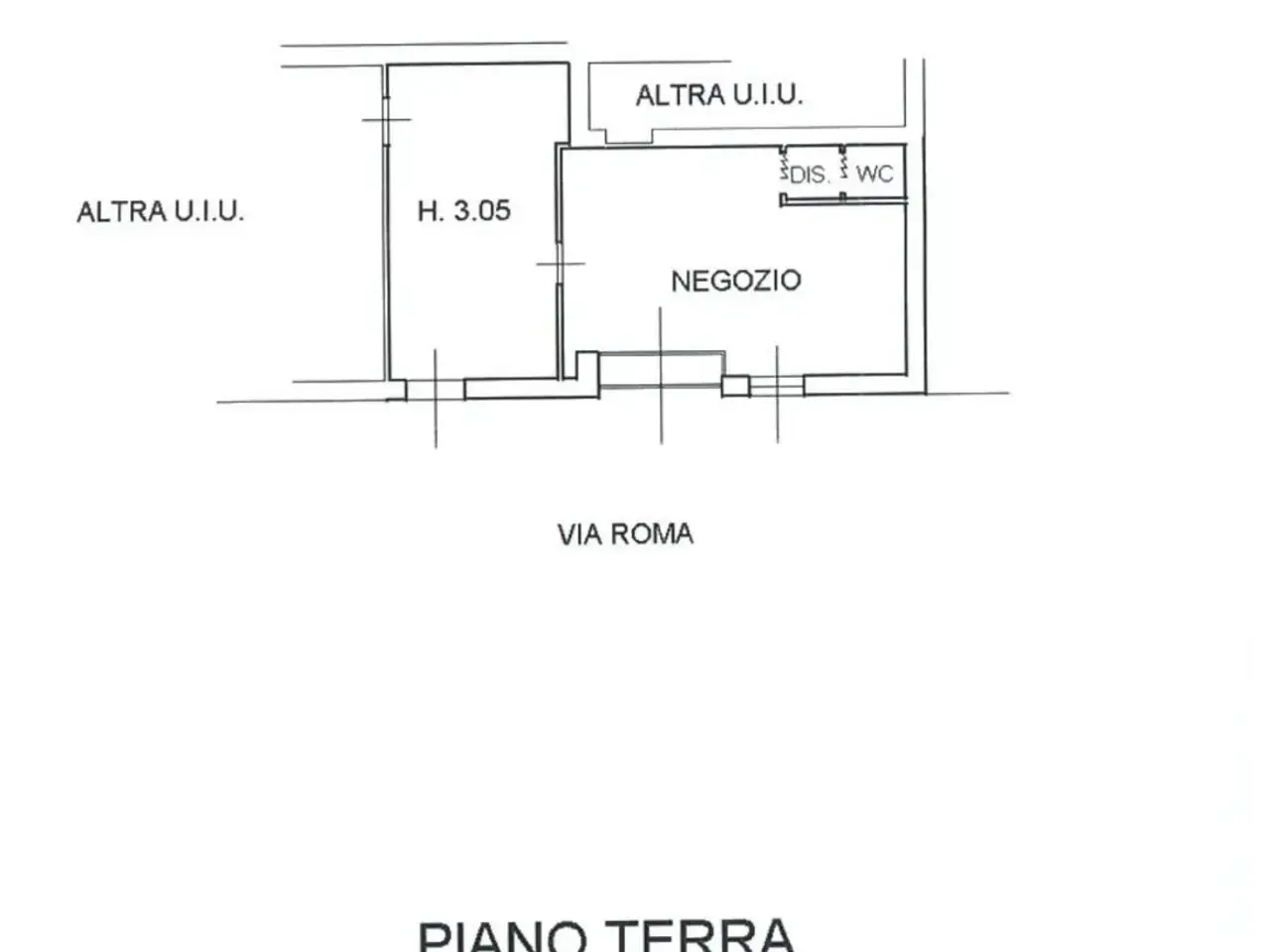 Negozio in Via Roma 36, Ossago Lodigiano, {3} - Planimetria 1