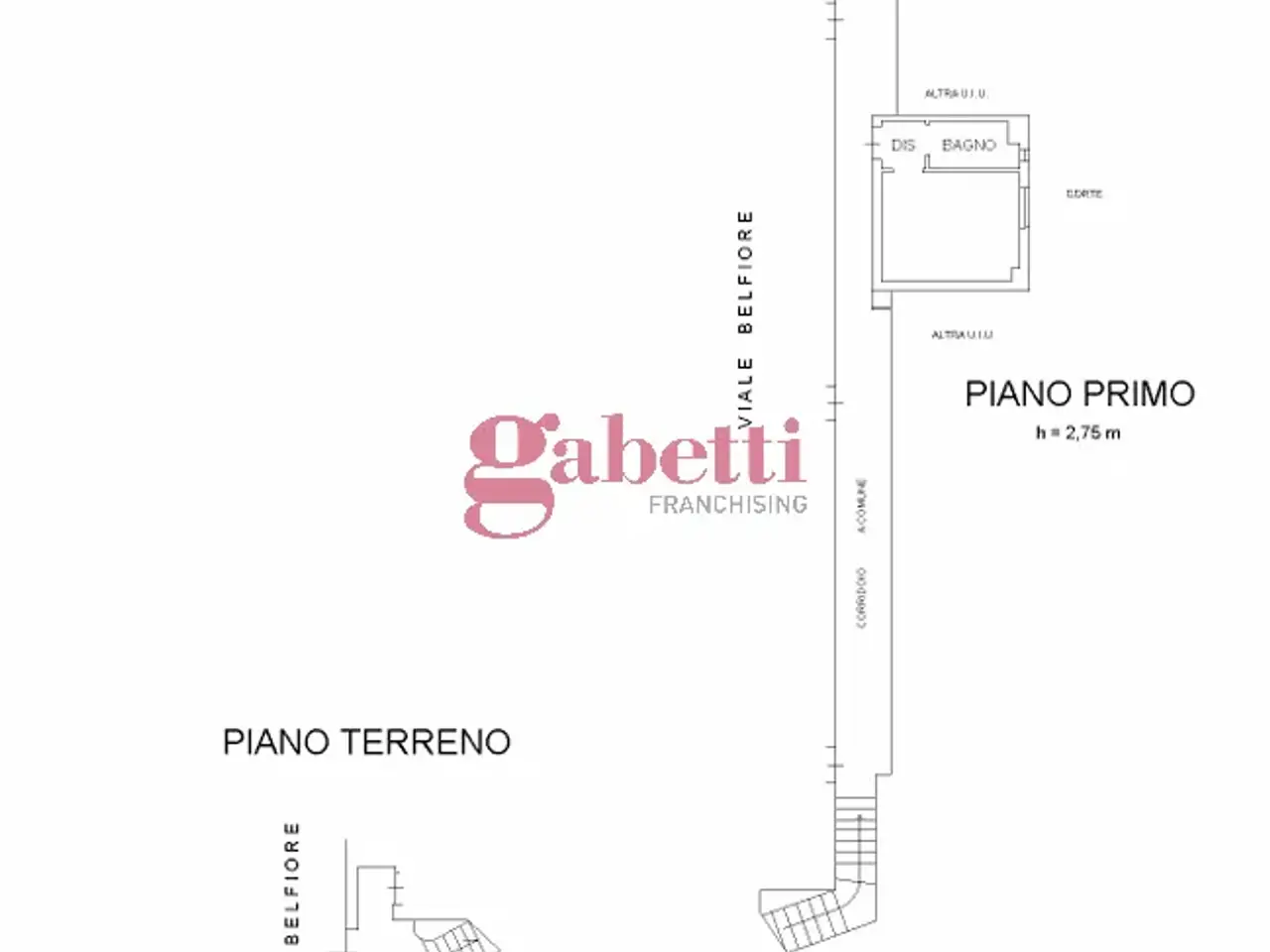 Ufficio in Viale Belfiore  1, Firenze, {3} - Planimetria 1