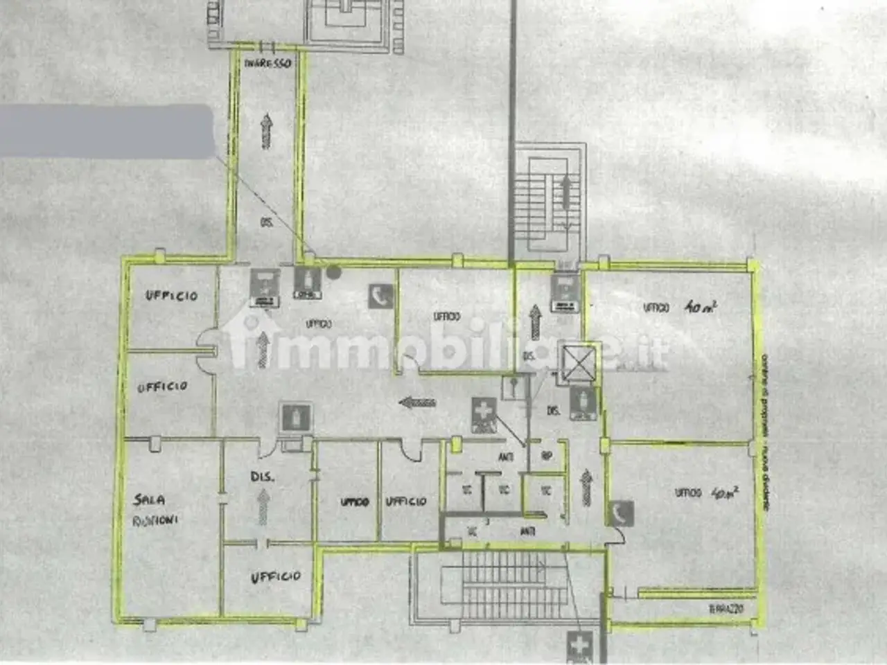 Ufficio in , Reggio Emilia, {3} - Planimetria 1