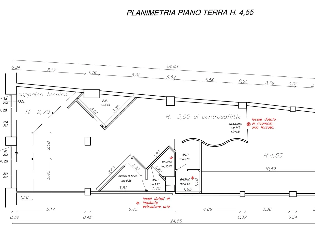 Negozio in Via Emilia Est, Modena, {3} - Planimetria 1
