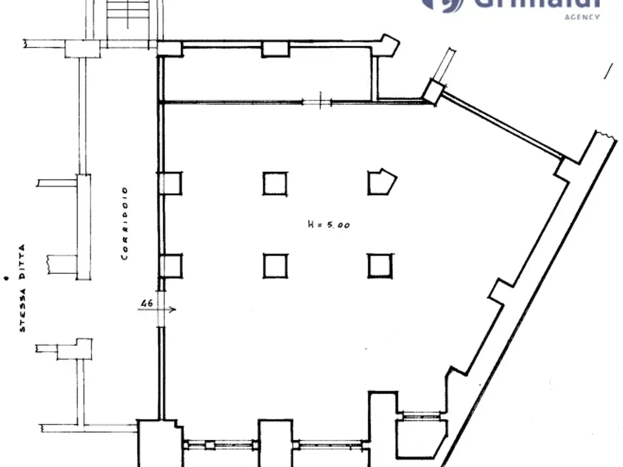 Magazzino in Piazza Carità 32, Napoli, {3} - Planimetria 1