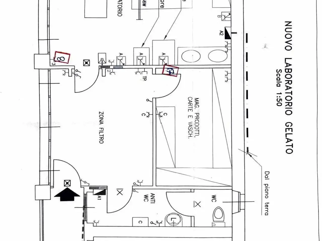Esercizio commerciale in Piazza Vittorio Veneto, Gussago, {3} - Planimetria 1