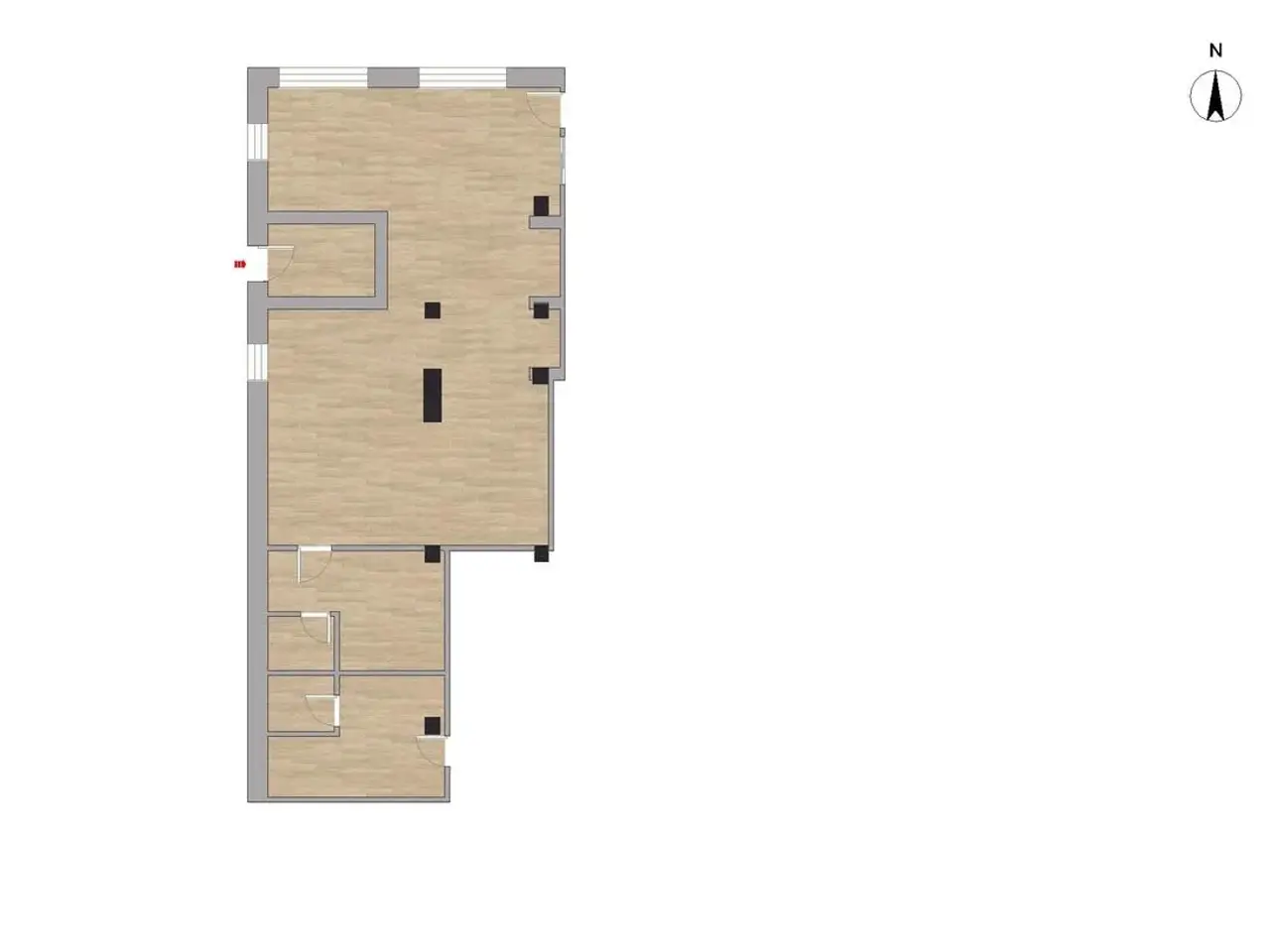 Negozio in Via Vittorio Emanuele II 44, Flero, {3} - Planimetria 1