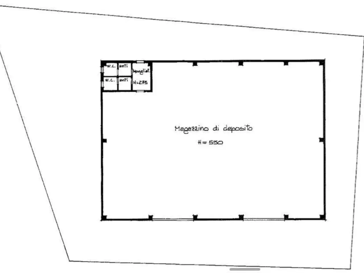 Magazzino in Via San Giuseppe Operaio 1, Castell'Arquato, {3} - Planimetria 1