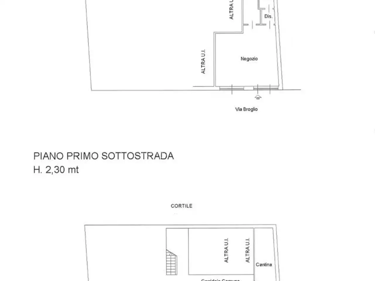 Negozio in Via Emilio Broglio 25, Milano, {3} - Planimetria 1
