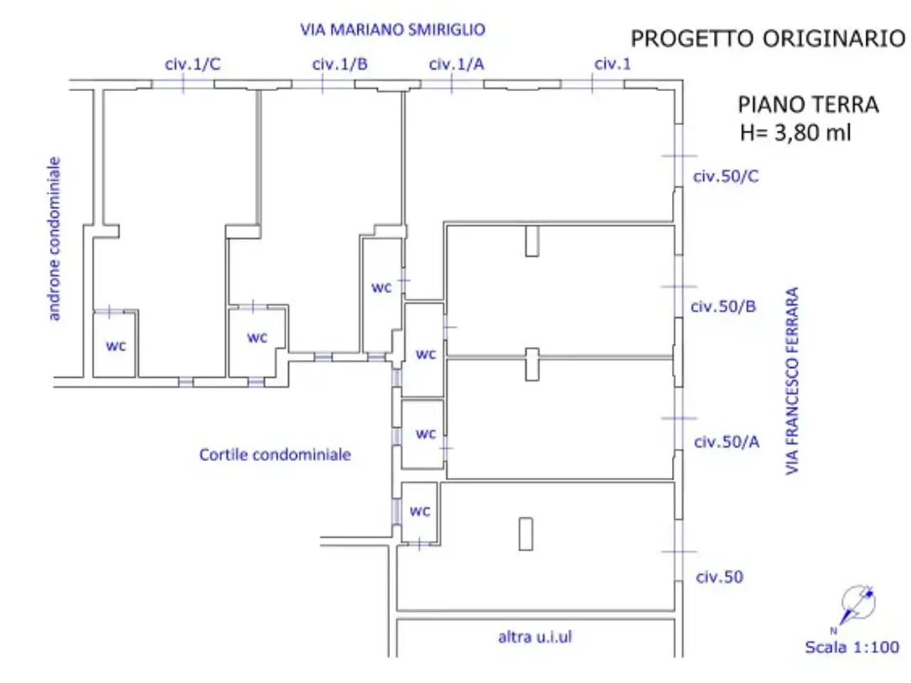 Negozio in Via Francesco Ferrara, Palermo, {3} - Planimetria 1