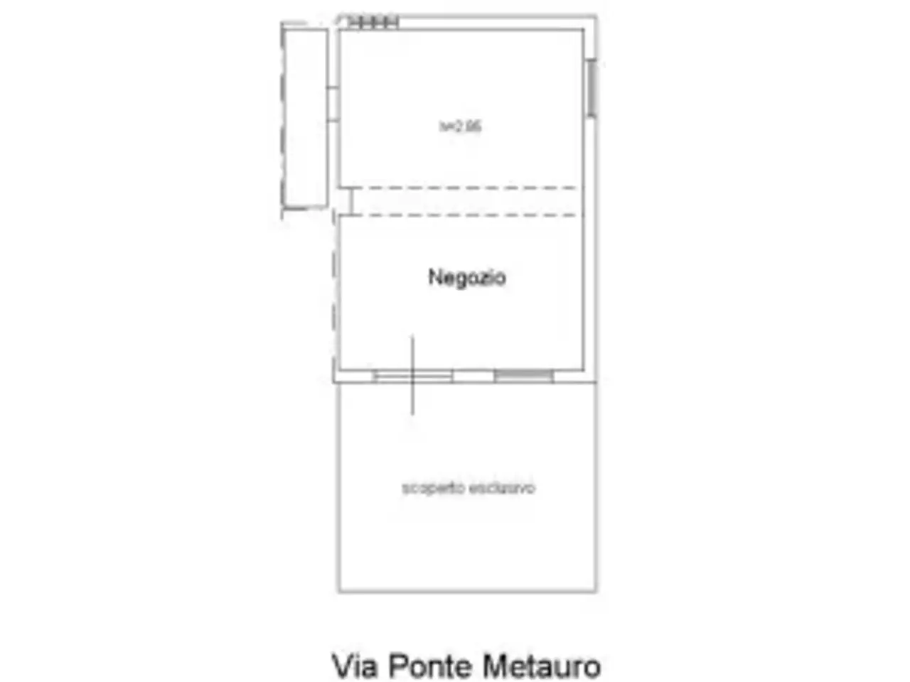 Tabaccheria in Via Ponte Metauro 38, Colli al Metauro, {3} - Planimetria 1