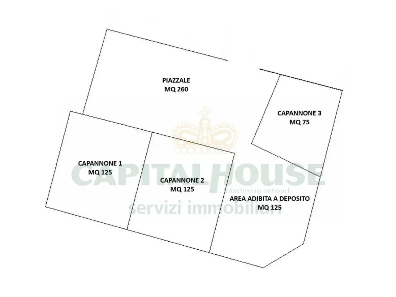 Capannone in Via Nazionale Appia, Casapulla, {3} - Planimetria 1