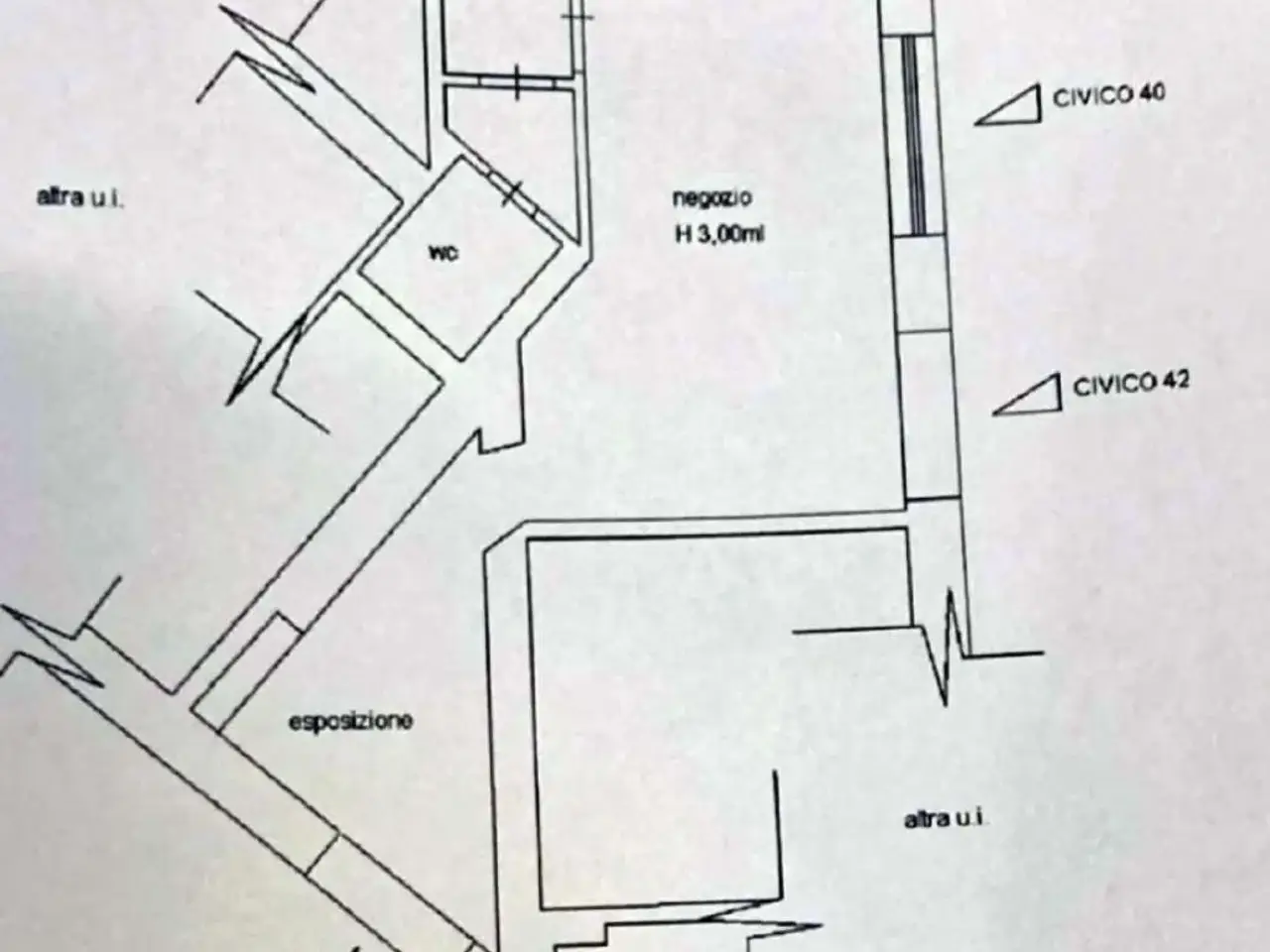 Negozio in Via delle Bandiere  42, Livorno, {3} - Planimetria 1