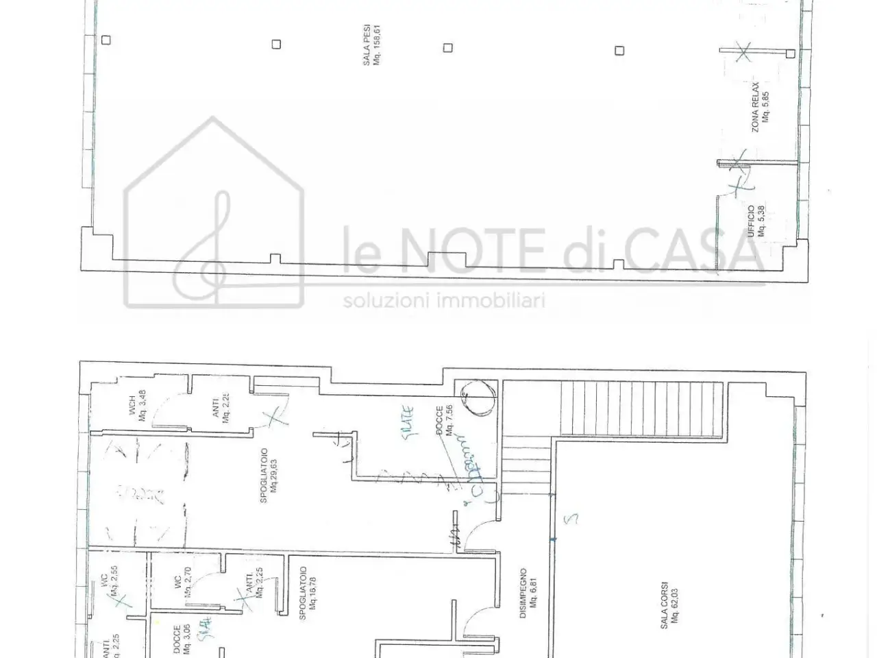 Ufficio in Via Pomposa 43, Rimini, {3} - Planimetria 1