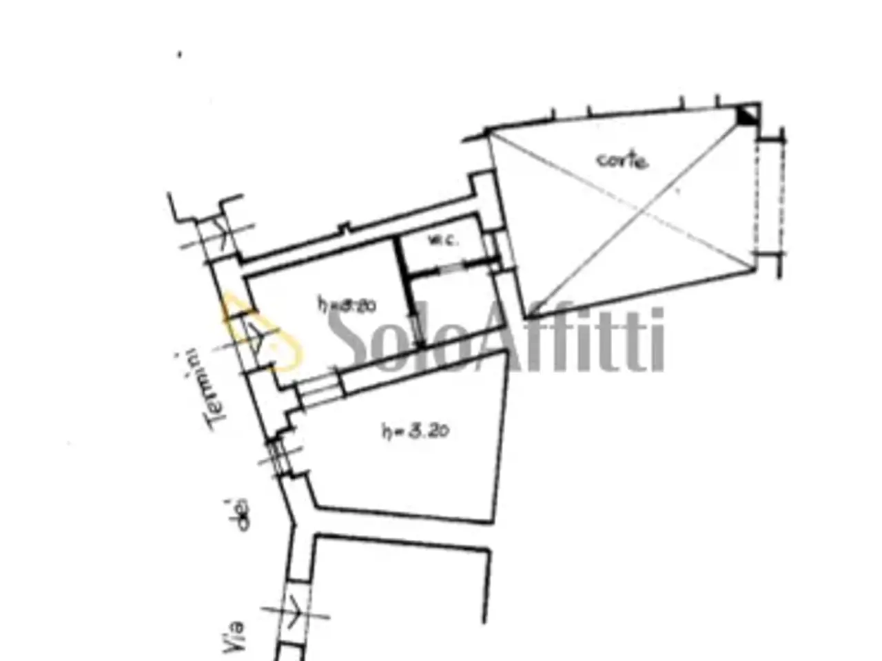 Negozio in Via dei Termini, Siena, {3} - Planimetria 1
