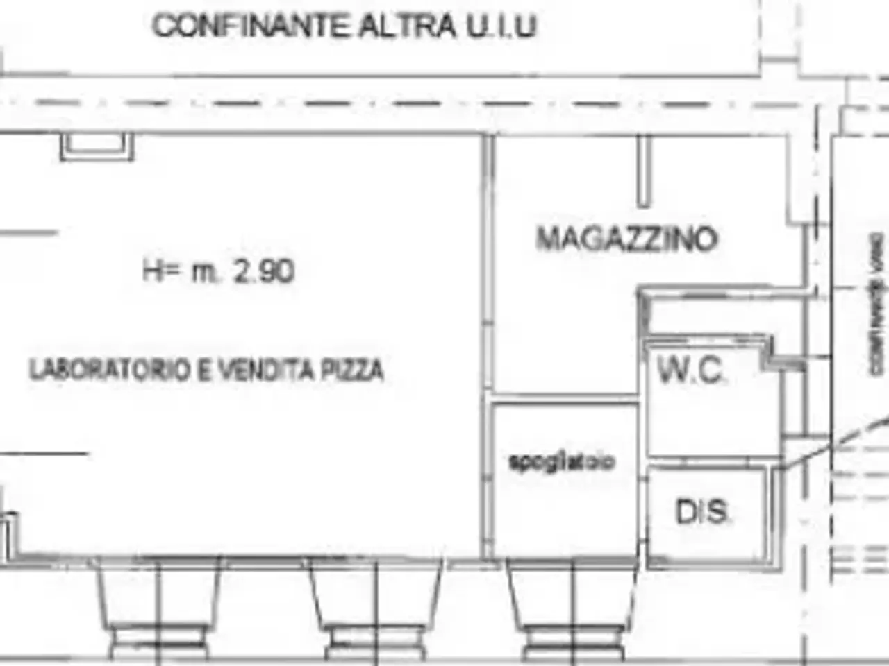 Pizzeria in Via Ippolito Nievo 4, Trieste, {3} - Planimetria 1