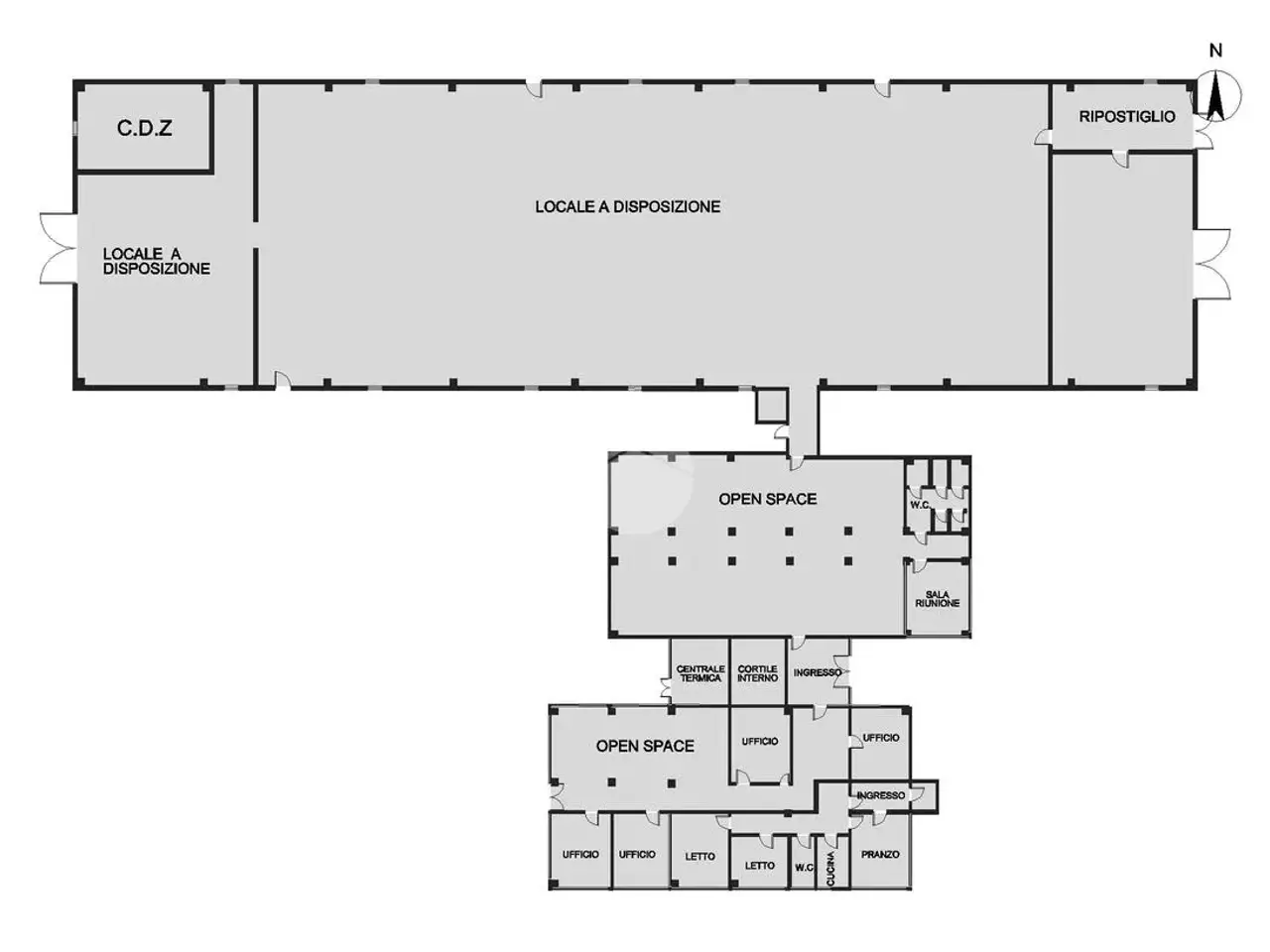 Capannone in Via Annunciata 44, Medole, {3} - Planimetria 1