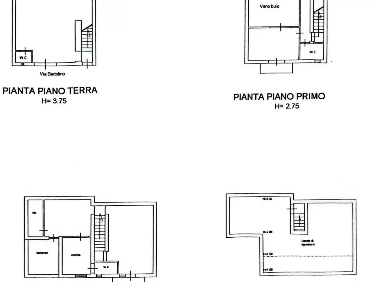 Terratetto unifamiliare in vendita, Via Bertolino 24, Partinico - Planimetria 1