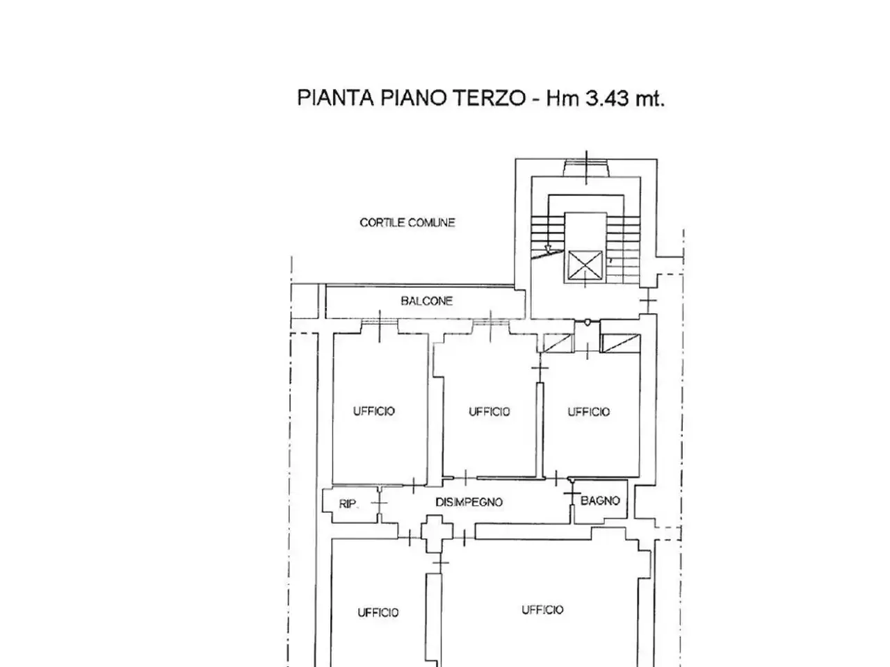 Ufficio in Via Cernaia, Torino, {3} - Planimetria 1