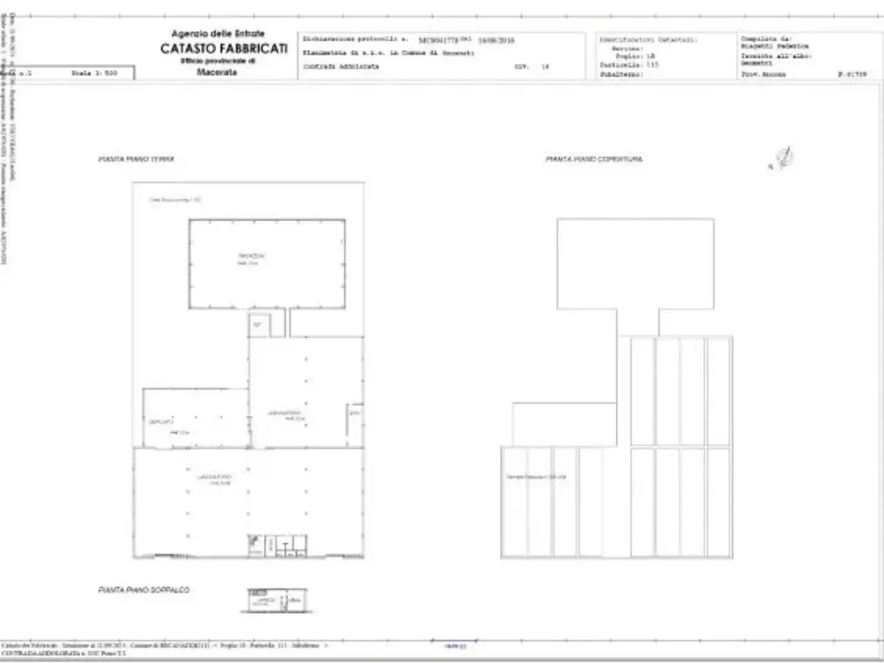 Capannone in Contrada Addolorata 10, Recanati, {3} - Planimetria 1