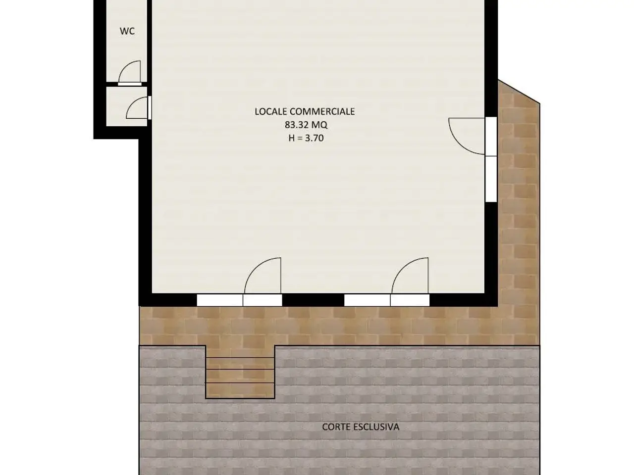 Negozio in Via Gramsci 65, Giulianova, {3} - Planimetria 1