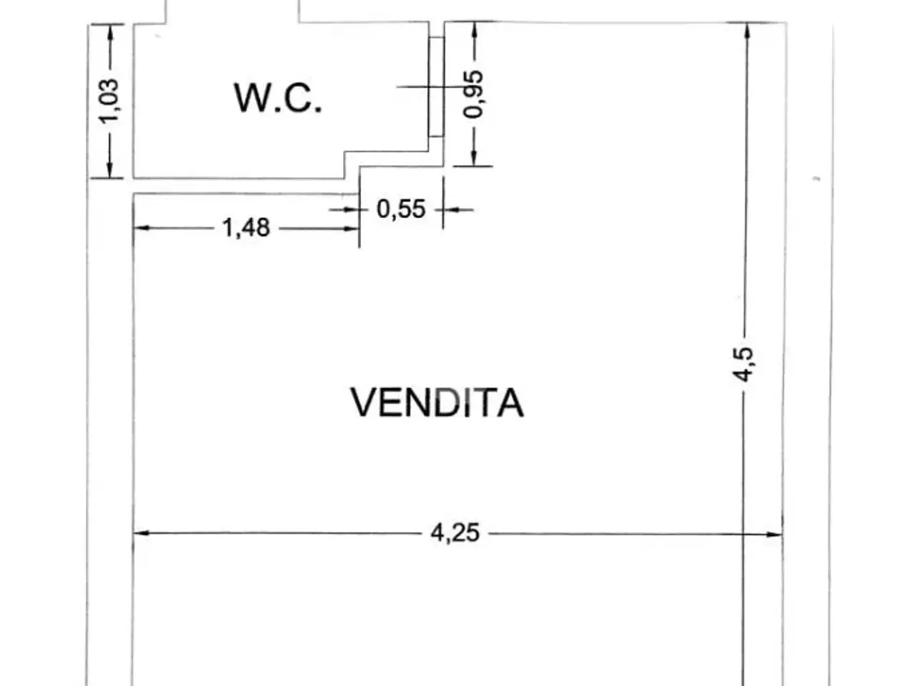 Negozio in Corso Amedeo 52, Livorno, {3} - Planimetria 1