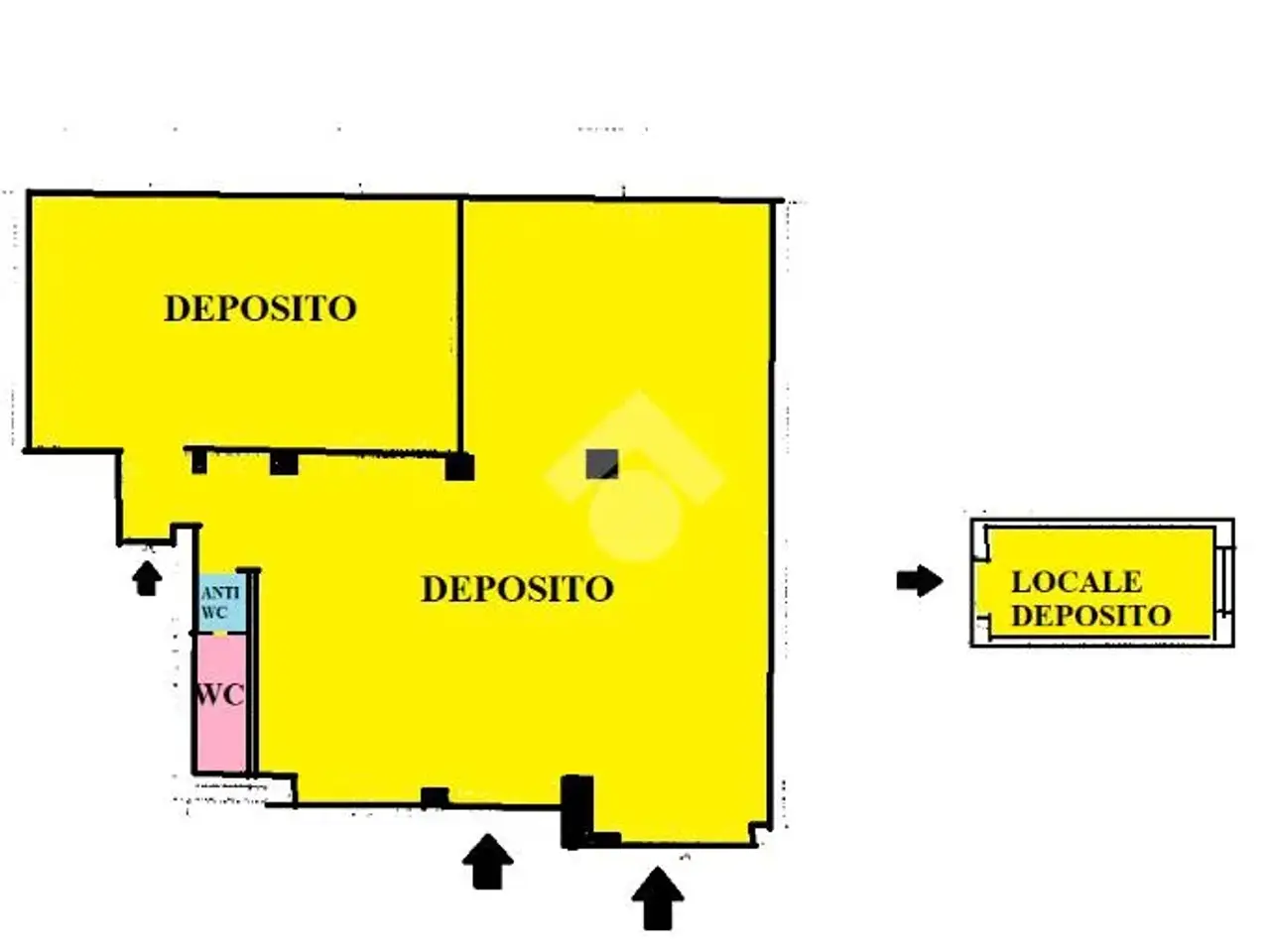 Magazzino in Via Sant'Ubaldo 37, Alessandria, {3} - Planimetria 1