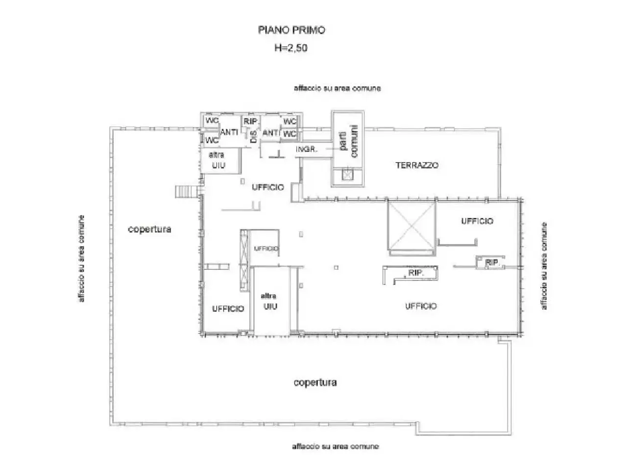Ufficio in Via Francesco Ferrucci 41, Prato, {3} - Planimetria 1