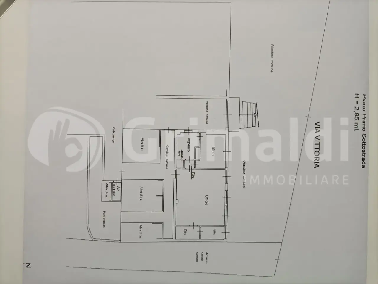 Ufficio in Via Vittoria 11, Cinisello Balsamo, {3} - Planimetria 1