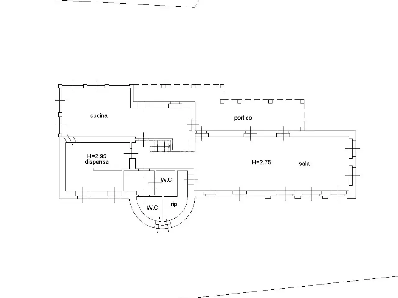 Palazzina commerciale in Via dei Colli 10, Gardone Riviera, {3} - Planimetria 1