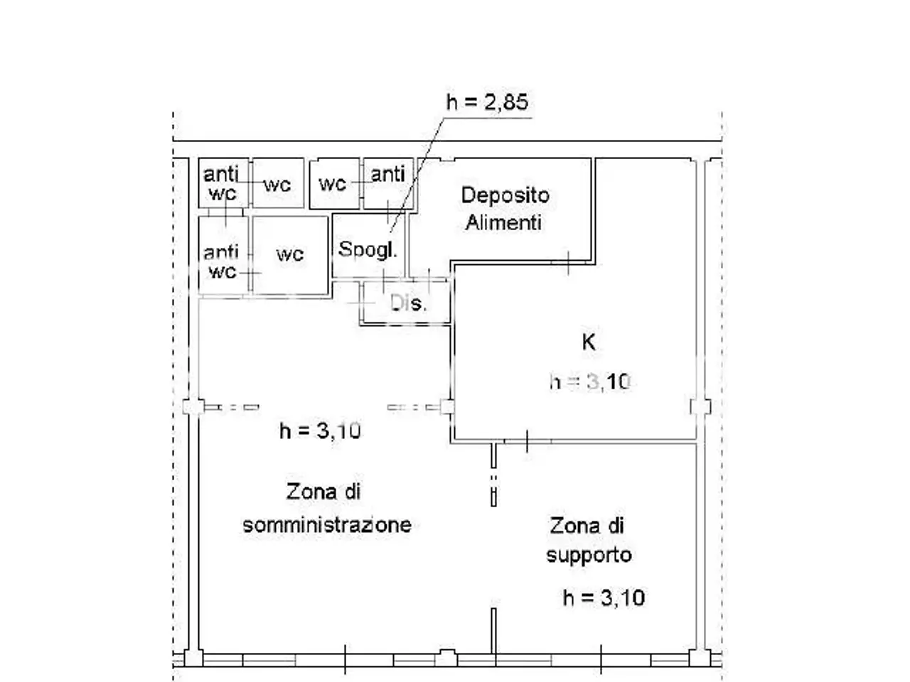 Negozio in Via Lucchese, Serravalle Pistoiese, {3} - Planimetria 1