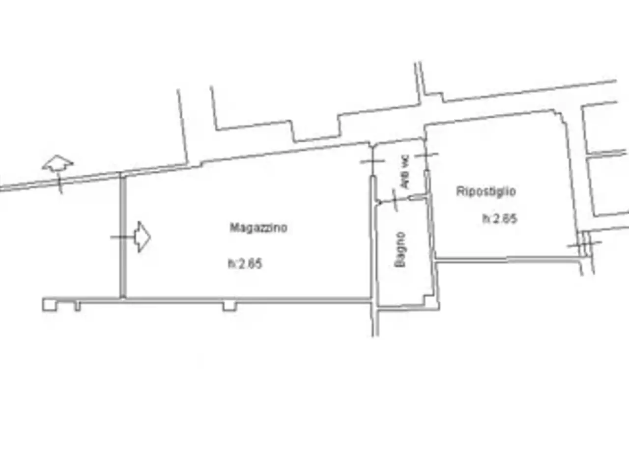 Magazzino in Via Santa Maria Giuseppa Rossella, Pietra Ligure, {3} - Planimetria 1