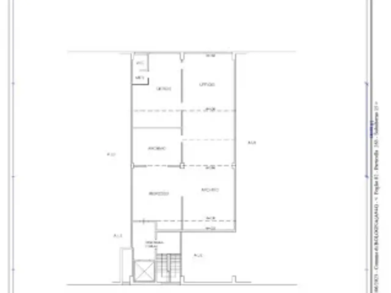 Ufficio in Via Michelino 93/2, Bologna, {3} - Planimetria 1