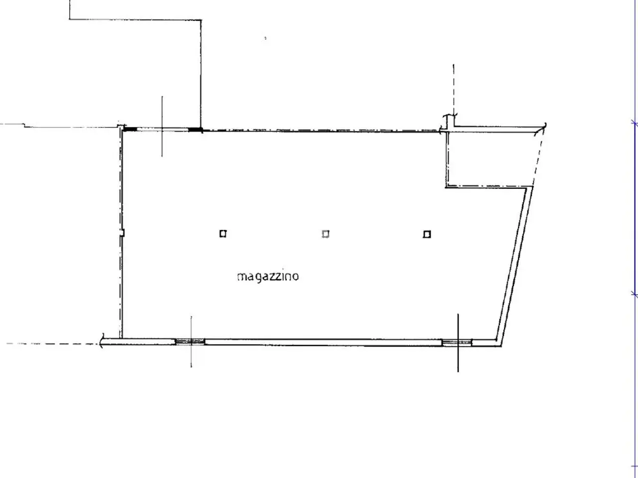 Magazzino in Corso Lancieri di Aosta 2/E, Aosta, {3} - Planimetria 1