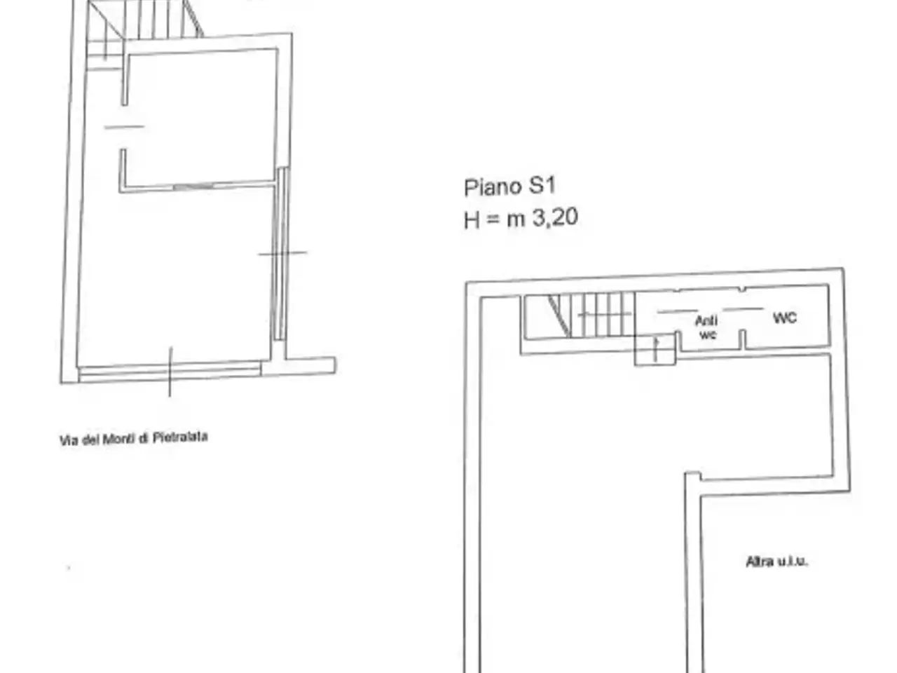 Negozio in Via dei Monti di Pietralata, Roma, {3} - Planimetria 1