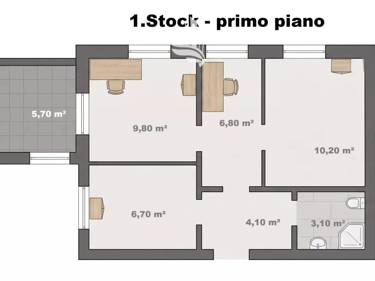 Negozio in Unterbirchabruck, Nova Ponente, {3} - Planimetria 1